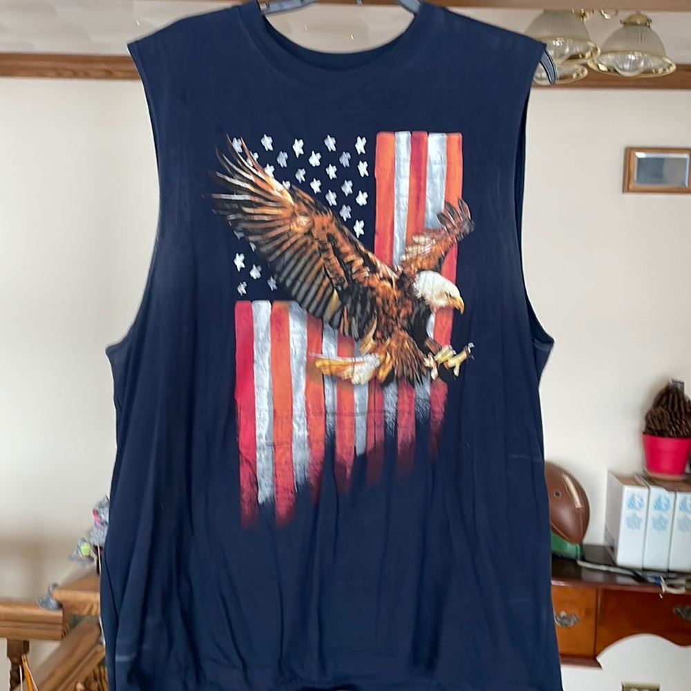 Men’s T-shirt with an eagle on it sz large!